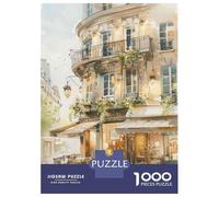Puzzle De 1000 Pièces pour Adultes - Cadeau Parisian Cafe Exterior Puzzle pour Adultes - Jeu De Réflexion - Décoration Parfaite - Difficile À Compléter 52x38cm/1000pcs