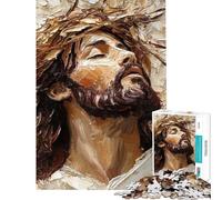 Puzzle de 1000 pièces pour Adultes Cadeau Peinture de Jésus-Christ Puzzle à Monter soi-même Jeu Amusant et Stimulant pour Toute la Famille (Dimensions 38x26cm)
