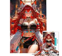 Puzzle de 1000 pièces pour Adultes Cadeau Puzzle Mignon avec Une renarde Jeu de Puzzle à Faire soi-même pour Toute la Famille Un défi à relever (Dimensions 38x52cm)