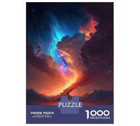 Puzzle De 1000 Pièces pour Adultes, Cadeau Red and Blue Epic Sky Puzzle, Jeux Relaxants, Difficile, Cadeau d'anniversaire, 52x38cm/1000pcs