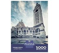 Puzzle De 1000 Pièces pour Adultes, Cadeau Sacre Coeur Basilica Puzzle, Jeux Relaxants, Difficile, Cadeau d'anniversaire, 38x26cm/1000pcs