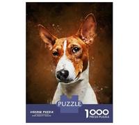 Puzzle De 1000 Pièces pour Adultes, Cadeau Splatter Face Dog Puzzle, Jeux Relaxants, Difficile, Cadeau d'anniversaire, 52x38cm/1000pcs
