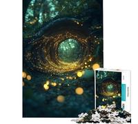 Puzzle de 1000 pièces pour Adultes Cadeau surréaliste inspiré du Portail des Lucioles Affiche des Lucioles défi Difficile à relever Jeu Familial pour Les 14 Ans et Plus Jeu de Puzzle Offert (38x52cm)