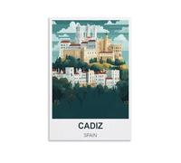 Puzzle de 1000 pièces pour Adultes - Cadix, Espagne - Puzzle en Papier - 1000 pièces - Jeu de décompression pour Adultes - 52 x 70 cm