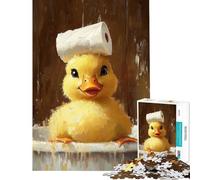 Puzzle de 1000 pièces pour Adultes Canard Jeu Amusant pour l'heure du Bain Puzzle de précision pour Adolescents Entraînement du Cerveau et des Mains Jouet éducatif (Dimensions : 38x52cm)