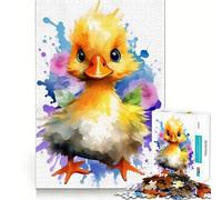 Puzzle de 1000 pièces pour Adultes Canard Mignon aux Bords Fins Jeu de réflexion Amusant et Relaxant Cadeau d'anniversaire idéal (38x26cm)