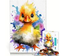 Puzzle de 1000 pièces pour Adultes Canard Mignon et décoratif Jeu de réflexion Idéal pour se divertir Pendant Les Loisirs Cadeau d'anniversaire Artistique (38x52cm)