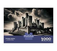Puzzle De 1000 Pièces pour Adultes Castle on The Waterfront Puzzle pour Adultes Jeux Relaxants, Amusants Et Humoristiques pour Les Joueurs 70x50cm/1000pcs