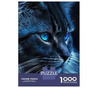 Puzzle De 1000 Pièces pour Adultes Cat Close Up Puzzle Anti-Stress, Difficile, Cadeau Unique pour Un Anniversaire Ou Noël 52x38cm/1000pcs