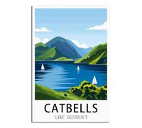 Puzzle de 1000 pièces pour Adultes, Catbells Lake District, Puzzle de 1000 pièces, Jeu éducatif Classique, Magnifique Puzzle décoratif 70 x 50 cm