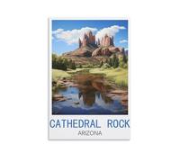 Puzzle de 1000 pièces pour Adultes, Cathedral Rock Arizona, Puzzle en Papier adapté aux Adultes, aux Enfants et aux familles, Jeu Anti-Stress, 70 x 50 cm