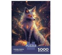 Puzzle De 1000 Pièces pour Adultes Celestial Fox Glow-1 Puzzle pour Adultes, Jouet, Décoration Murale, Analyse Et Logique, Cadeaux Uniques pour Anniversaire Et Noël 70x50cm/1000pcs