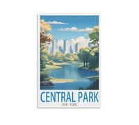 Puzzle de 1000 pièces pour Adultes Central Park New York 1000 pièces de Papier pour Adultes, Puzzles paysagers pour Enfants, Jouets d’Apprentissage Cadeaux 52x38cm