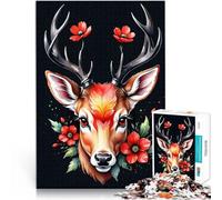 Puzzle de 1000 pièces pour Adultes Cerf Aidez Le Cerveau à exercer des Jouets addictifs pour cultiver la Patience Une œuvre d'art 50x70cm