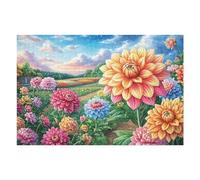 Puzzle De 1000 Pièces pour Adultes Champ de pâquerettes 1000 PCS 75x50cm Cadeau De Graduation pour Étudiants Idéal pour Entraînement Cérébral Détente Après Les Études