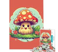 Puzzle de 1000 pièces pour Adultes Champignons Mignons Jouet addictif pour cultiver la Patience Jeu Pratique et Stimulant Cadeau d'anniversaire (Dimensions 38x52cm)