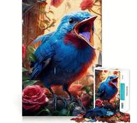 Puzzle de 1000 pièces pour adultes, chant des oiseaux, bords lisses, jeu de concentration, jouet de construction, jeu pour moments calmes, motif de Noël (50 x 75 cm)