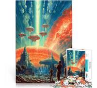 Puzzle de 1000 pièces pour Adultes Chaos martien Jeux éducatifs Décoration d'intérieur Car C'est Un pour Toute la Famille 38x26cm