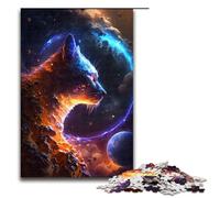 Puzzle de 1000 pièces pour Adultes Chat Dieu de l'univers Un Puzzle Amusant pour Toute la Famille idéal comme Cadeau pour Les Adolescents à partir de 14 Ans 75x50cm