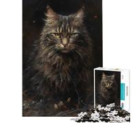 Puzzle de 1000 pièces pour Adultes Chat Persan Jeu d'imagination Jeu intellectuel Casse-tête Analyse et logique Cadeau pour Femmes et Hommes (Dimensions 38x52cm)