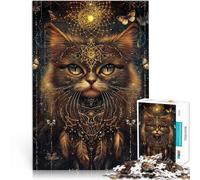 Puzzle de 1000 pièces pour Adultes Chat Persan Magique Fantastique Analyse et logique est idéal comme Cadeau pour Toute la Famille 38x26cm
