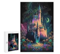 Puzzle de 1000 pièces pour Adultes - Château coloré de rêve - Casse-tête Amusant et Original, pour Les passionnés de Puzzles - 50 x 70 cm