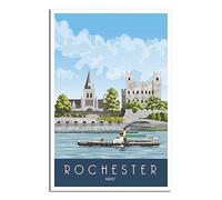 Puzzle de 1000 pièces pour Adultes, Château de Rochester et Cathédrale du Kent, Puzzle en Papier, œuvre d'art, Jouet éducatif et intellectuel, Cadeau, 70 x 50 cm