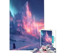 Puzzle de 1000 pièces pour Adultes Château gelé dans Un Paysage Fantastique Jeu de réflexion Difficile et Stimulant Faisant Appel à l'analyse et à la logique pour Les 14 Ans et Plus (50x75cm)