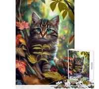 Puzzle de 1000 pièces pour Adultes Chatons Mignons Jeu Manuel Activités familiales Jouet éducatif Stimule Le Cerveau (38x26cm)