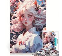 Puzzle de 1000 pièces pour Adultes, Chef-d'œuvre de la déesse renarde, Jeu éducatif, améliore la mémoire, Cadeau Unique d'anniversaire et de Noël 38x52cm
