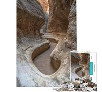 Puzzle de 1000 pièces pour Adultes Chemin étroit dans Un Canyon Jeu Amusant et Anti-Stress Interaction Parent-Enfant (Dimensions 50x75cm)