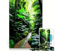 Puzzle de 1000 pièces pour Adultes « Chemin vers Le Paradis » Découpe Impeccable Jeu de Concentration Amusant Cadeau Gratuit Idée Cadeau d'anniversaire (38x52cm)