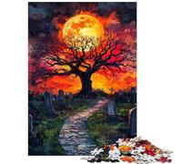 Puzzle de 1000 pièces pour Adultes Chemin vers l'éternité au Clair de Lune Puzzle pour Adolescents découpe de précision entraînement du Cerveau et de la dextérité Jouet éducatif (75x50cm/1000 pièces)