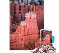 Puzzle de 1000 pièces pour Adultes Cheminées de fées du Parc National de Bryce Canyon Un défi Stimulant à relever pour se détendre et s'épanouir à partir de 14 Ans (50x75cm)