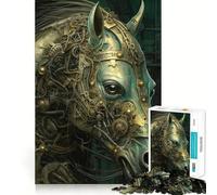 Puzzle de 1000 pièces pour adultes - Cheval biomécanique - Traitement parfait des bords - Jeu cognitif - Idée cadeau - Jeu d'emploi - Activité d'anniversaire (38 x 52 cm)
