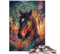Puzzle de 1000 pièces pour Adultes Cheval étoilé Jeu éducatif Familial Stimulant et Difficile Faisant Appel à l'analyse et à la logique (75x50cm)