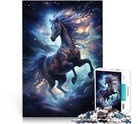 Puzzle de 1000 pièces pour Adultes Cheval Magique de l'espace Jeux éducatifs Décoration d'intérieur Une œuvre d'art 38x26cm