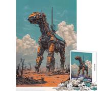 Puzzle de 1000 pièces pour Adultes Cheval mécanique dans Un désert Décoration Murale Cadeau ludique et interactif Renforce l'amour Entre Couples Dimensions 38x52cm