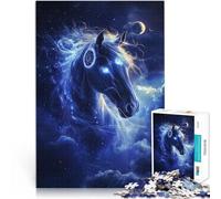 Puzzle de 1000 pièces pour Adultes Cheval sacré ，pour Les 14 Ans et Plus avec des pièces complètement interconnectées de Formes aléatoires Activités Amusantes à la Maison, Cadeaux d'anniversaire。