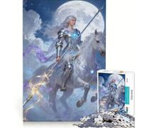 Puzzle de 1000 pièces pour Adultes Chevalier céleste à Cheval, Jeu Impossible, idéal pour se détendre Pendant Les Vacances, Cadeau d'anniversaire ou de Voyage 50x75cm