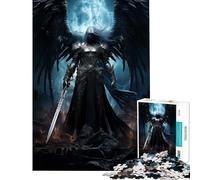 Puzzle de 1000 pièces pour Adultes Chevalier déchu et Ange Jeu de Puzzle à Monter soi-même défi Difficile Cadeau d'anniversaire (50x75cm)