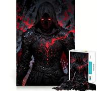 Puzzle de 1000 pièces pour Adultes Chevalier du Serment de Sang ︰ Crimson Vanguard Perfect Edge Play,Jeu de réflexion,Jeu d'inactivité,Illustration de scène de Noël (38x52cm)
