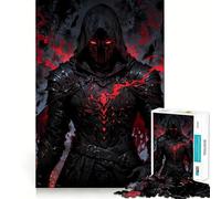 Puzzle de 1000 pièces pour Adultes Chevalier du Serment de Sang ︰ Crimson Vanguard Tight Cut Jeu Amusant et logique,idéal pour se détendre et s’Amuser Illustration de Noël (50x75cm)