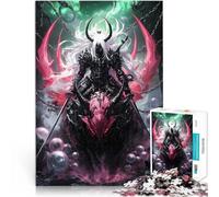 Puzzle de 1000 pièces pour Adultes Chevalier Noir sur la bête Jouet éducatif d'apprentissage Super Cadeau 52x38cm