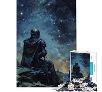 Puzzle de 1000 pièces pour Adultes Chevalier sous Un Ciel étoilé Jeu de réflexion Difficile et Stimulant Faisant Appel à l'analyse et à la logique pour Les 14 Ans et Plus (38x26cm)