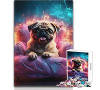 Puzzle de 1000 pièces pour Adultes Chien, Je Vais très Bien - Profitez de Moments de Calme et de sérénité - Découpe de Haute précision - Jeu de Loisirs créatifs - Dimensions:38x52cm