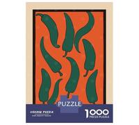 Puzzle De 1000 Pièces pour Adultes, Chili Pepper Illustration, Expérience Puzzle Relaxante, Idée Cadeau Noël, Pièces Haute Qualité, 38x26cm/1000pcs