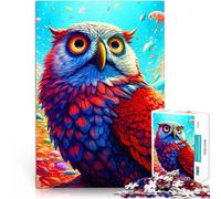 Puzzle de 1000 pièces pour Adultes Chouette Fantastique Jouets de Jeu pour Cadeau Familial Offrir en Cadeau à Toute la Famille 26x38cm