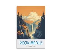 Puzzle de 1000 pièces pour Adultes - Chutes de Snoqualmie, Washington - Pièces minuscules - Puzzle Stimulant et Difficile pour Noël ou Un Anniversaire - Jeu - 52 x 38 cm