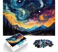 Puzzle de 1000 pièces pour Adultes Ciel étoilé Aidez Le Cerveau à exercer des Jouets addictifs pour cultiver la Patience Bon Cadeau 38x26cm